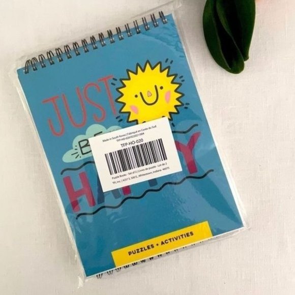 Just Be Happy, Make Today Better Brain Teasers + Activity Books, Both NEW - Picture 5 of 6